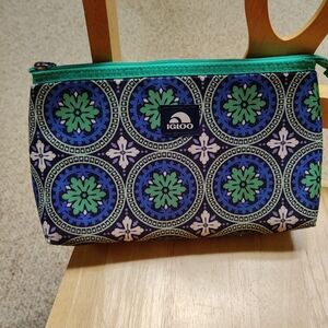Igloo Blue and Green Patterned Women's Bag
